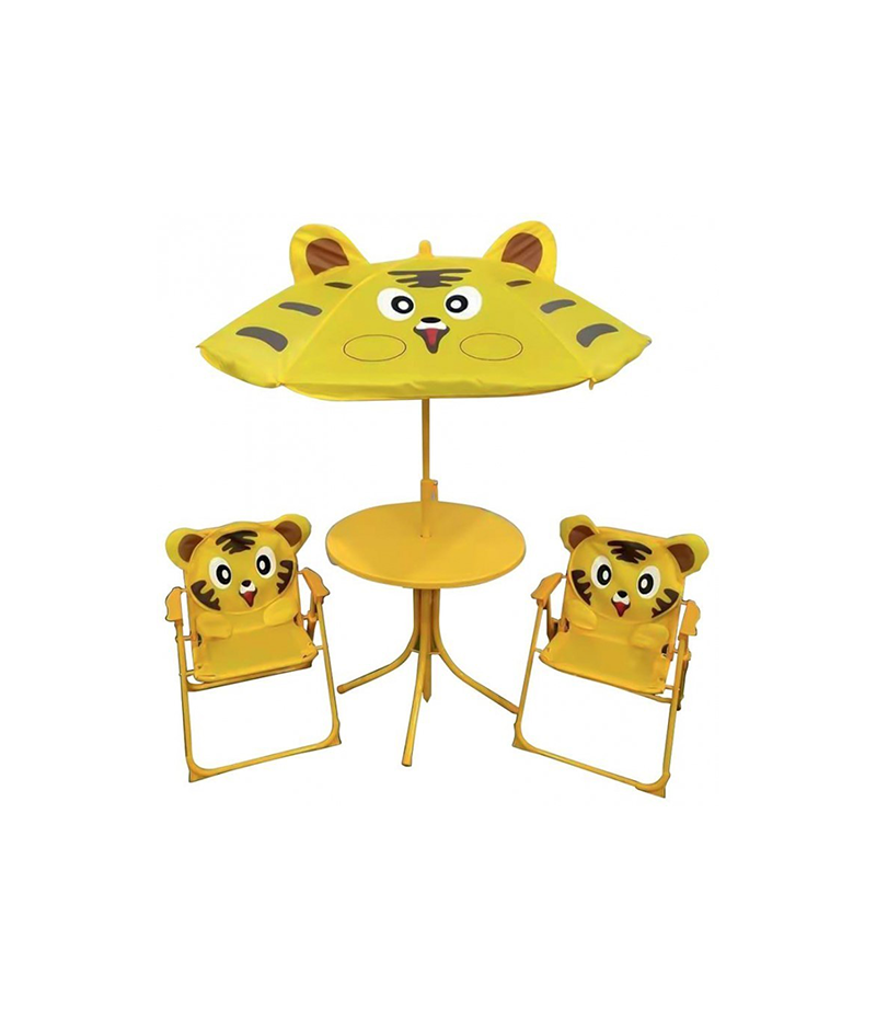 OTROŠKI_SET_TIGER_SENČNIK_1 OTROŠKI SET TIGER SENČNIK fi 105cm, MIZA fi 50cm - slika 1